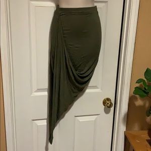 Olive green skirt